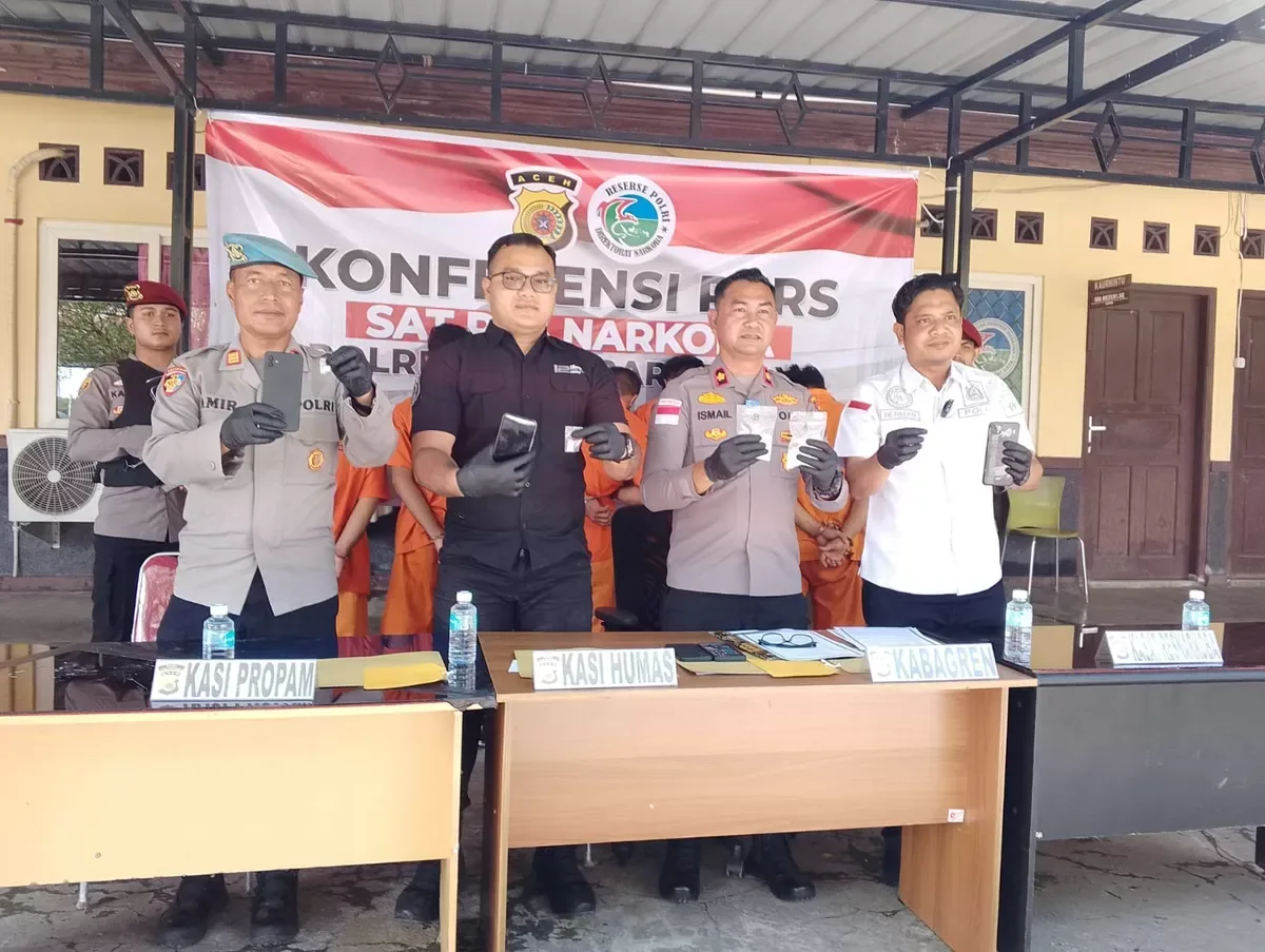 Sat Resnarkoba Polres Abdya Gagalkan Peredaran Narkoba, Lima Pelaku Ditangkap