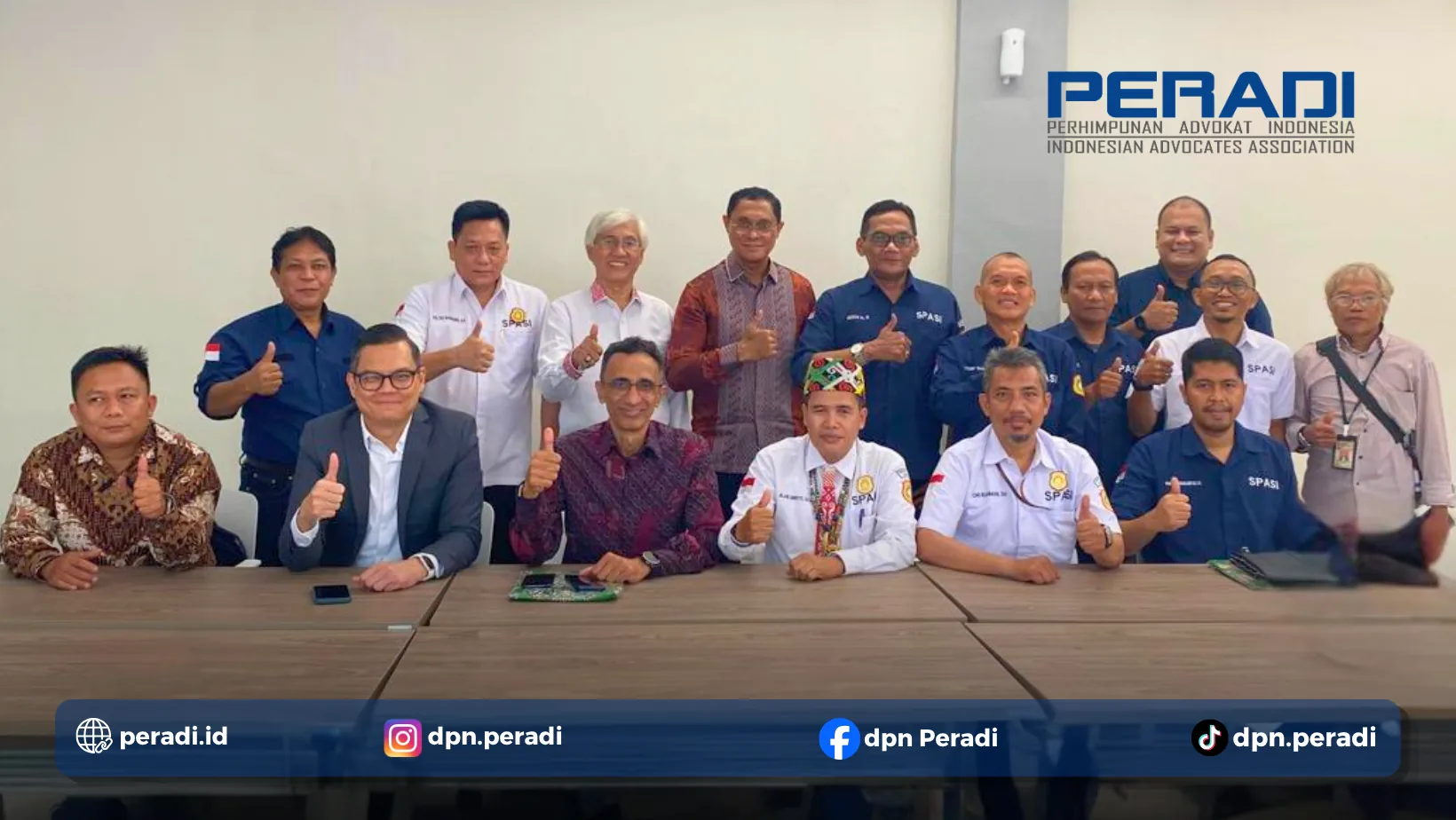 PERADI dan SPASI Perkuat Kerja Sama Pembelaan Advokat