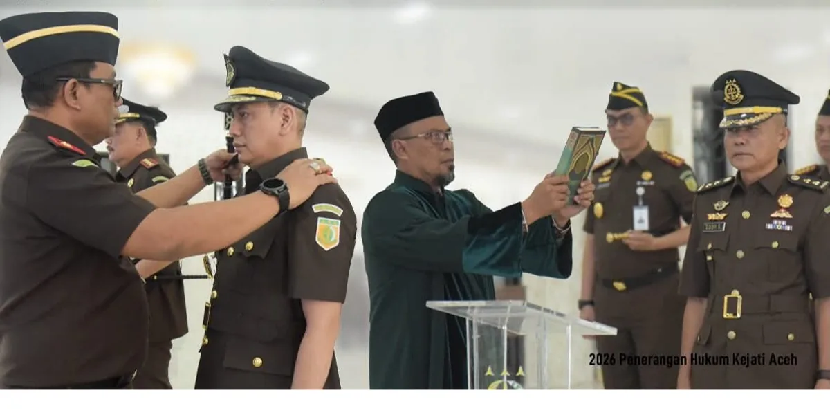 Kajati Aceh Lantik Sejumlah Pejabat Eselon III