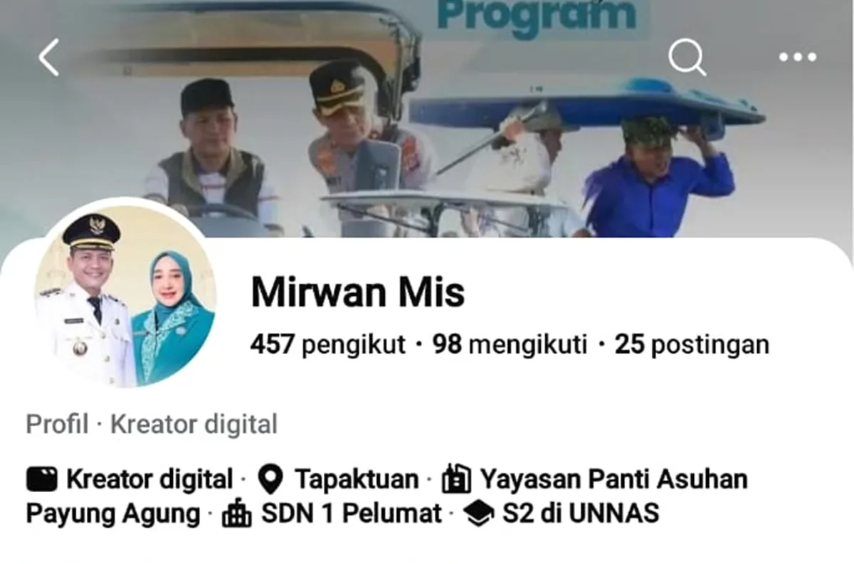 Waspada Modus Penipuan Akun Facebook Palsu Catut Nama Bupati Aceh Selatan H. Mirwan