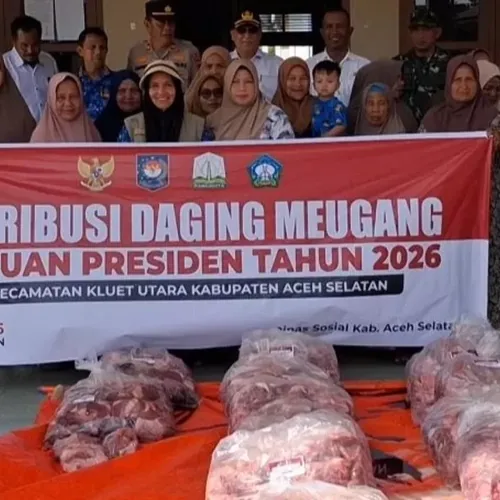 Pemkab Aceh Selatan Bagi 4.090 Paket Daging Bantuan Prabowo Jelang Idul Adha