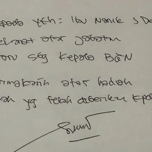 Usai Ditahan Kejagung Sony Sandjaya Unggah Tulisan Tangan untuk Kepala BGN Nanik S Deyang